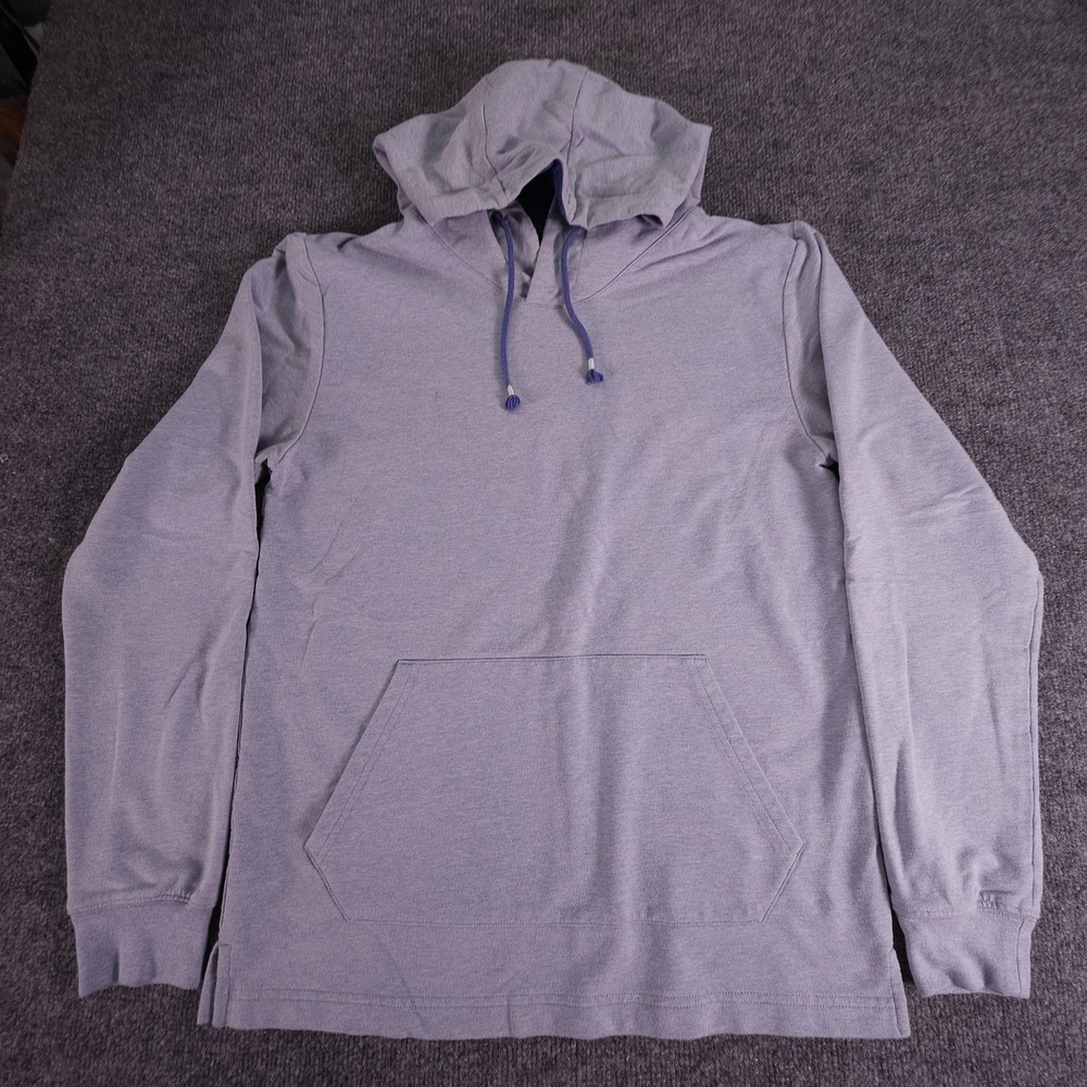 Southern Tide Hoodie Mens Small Gray Pullover Kangaroo Pocket Lightweight Casual